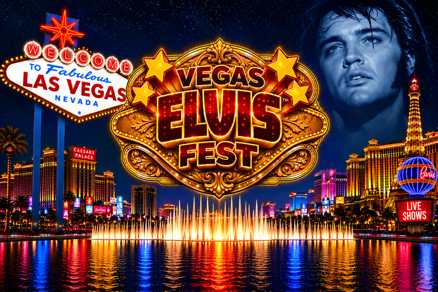 Vegas Elvis™ Fest 2027 – live show at Alexis Garden, Las Vegas